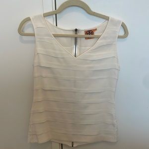 Tory Burch Silk Cream Camisole. Size 2